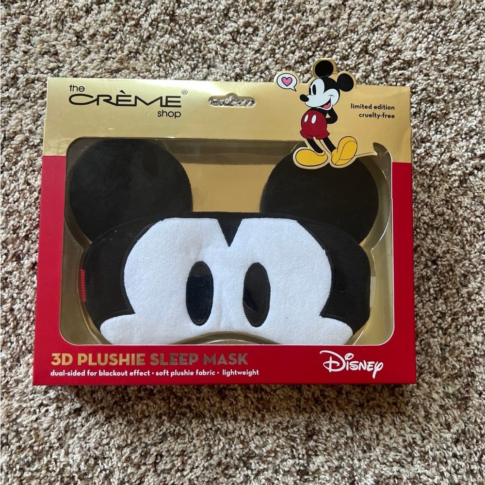 the crème shop mickey mouse 3d plushie sleep mask